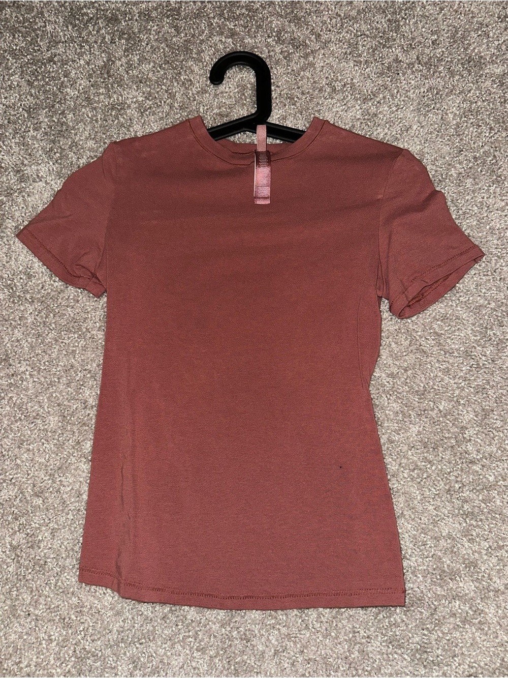 SKIMS cotton jersey short sleeve orange red